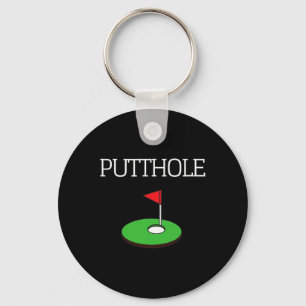 Llavero Camiseta gráfica divertida y sarcástica de golf Pu