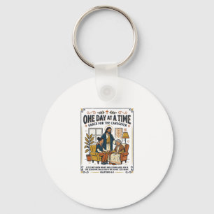 Llavero Camiseta Gráfica Jesús Cuida Padres Ancianos Chris