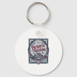 Llavero Camiseta gráfica vectorial de jardín de campo patr