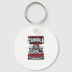 Llavero Camiseta Gráfica Vintage de Terror Lindo para Acur