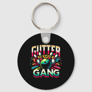 Llavero Camiseta Gutter Gang Camisetas Divertidas de Bolos