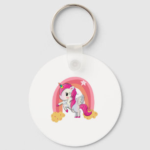Llavero Camiseta infantil de unicornio mágico lindo