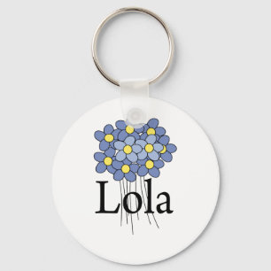 Llavero Camiseta Lola Flor Azul Bonita