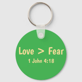 Llavero Camiseta Love is Greater than Fear