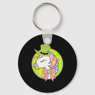 Llavero Camiseta mágica de unicornio del día de San Patric