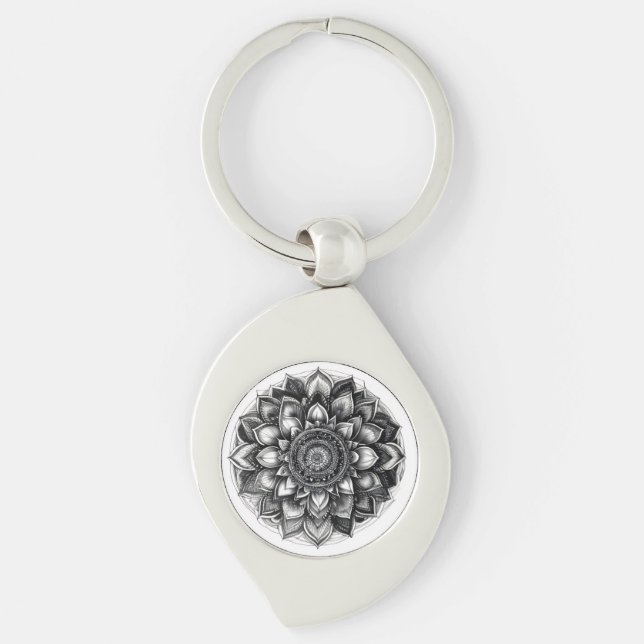 Llavero camiseta mandala (Anverso)