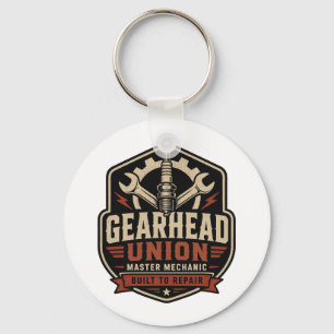 Llavero Camiseta masculina de mecánico de la unión de Gear