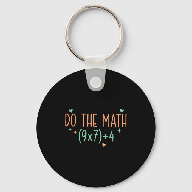 Llavero Camiseta Math 67 Meme Seis Siete (Anverso)