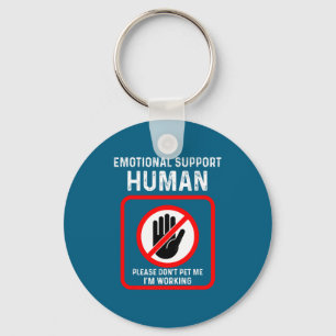 Llavero Camiseta Me Apoyo Emocional Humano Disfraz de Hall