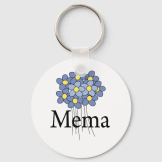 Llavero Camiseta MeMa Flor Azul Bonita