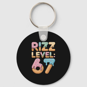 Llavero Camiseta Meme Nivel Rizz 67 Hielo Helado Goteo Mem