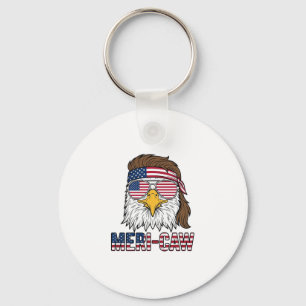Llavero Camiseta Meri-Caw Águila Patriótica Grabado Vintag