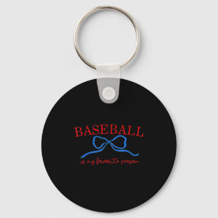Llavero Camiseta Mi estación favorita es el béisbol, Tempo