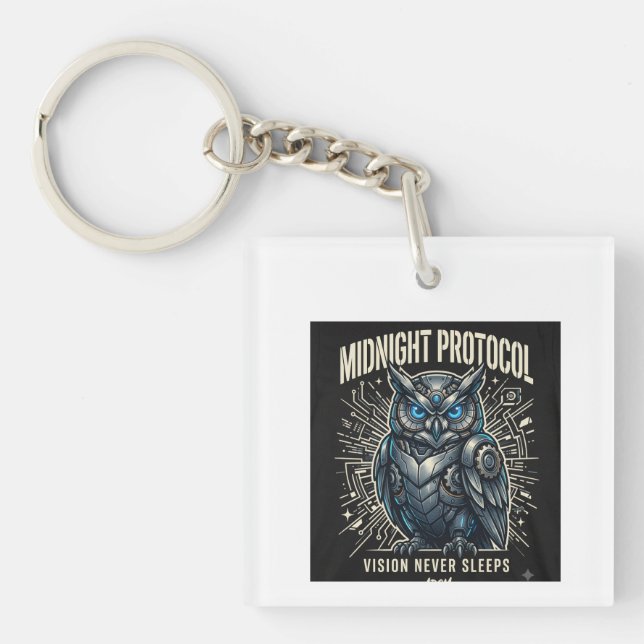 Llavero Camiseta Midnight Protocol Owl (Frente)