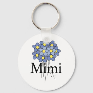 Llavero Camiseta Mimi Flor Azul Bonita