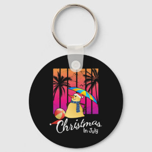 Llavero Camiseta Navidad En Julio Muñeco de Nieve Divertid