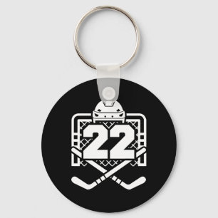 Llavero Camiseta Número 22 Hockey Divertido Juego de Jugad
