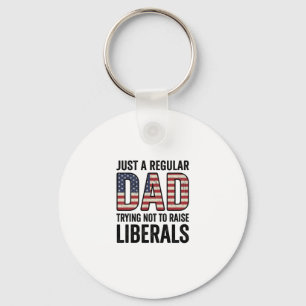 Llavero Camiseta Papá Regular Intentando No Criar Liberale