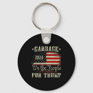 Llavero Camiseta para Trump 2024 Divertida Bandera America