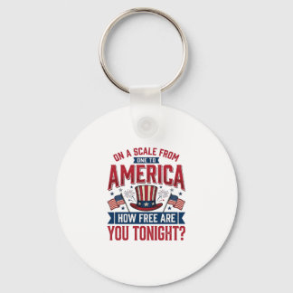 Llavero Camiseta Patriótica América Qué Libre Eres Esta No