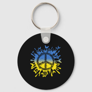 Llavero Camiseta Paz para Ucrania A Muestra tu apoyo para