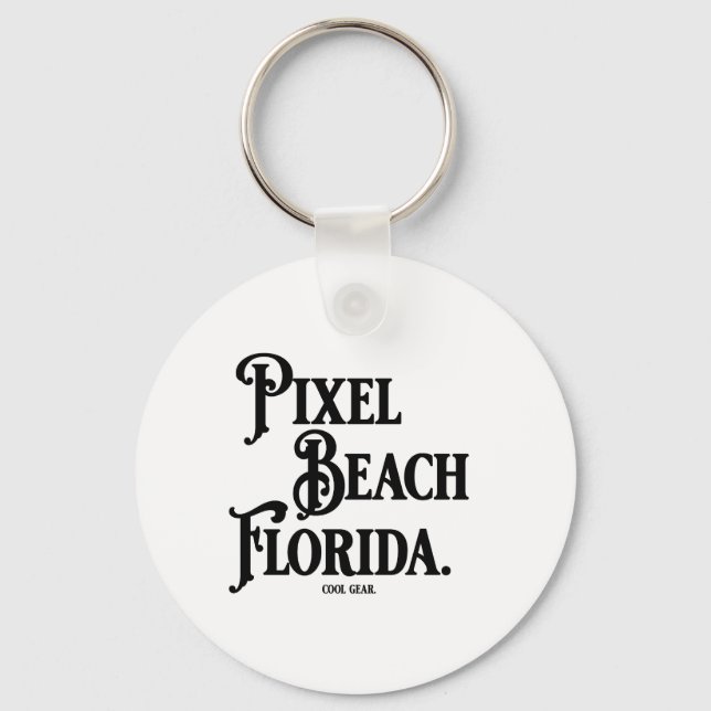 Llavero Camiseta Pixel Beach Florida (Anverso)