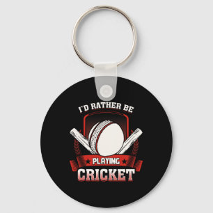 Llavero Camiseta Preferiría Estar Jugando Críquet - Críque