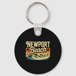 Llavero Camiseta que dice Newport Beach Simple City