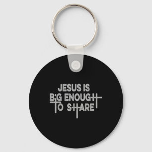 Llavero Camiseta Regular Jesús Es Lo Suficientemente Grand