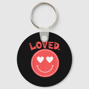 Llavero Camiseta Retro Feliz Cara Corazón Amado Sonrisa Ca