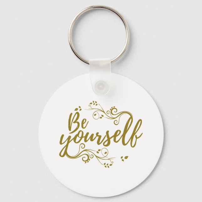 Llavero Camiseta Sé Tú Mismo (Anverso)