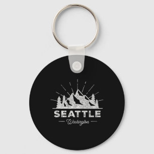 Llavero Camiseta Seattle Washington Wa Vintage Senderismo 
