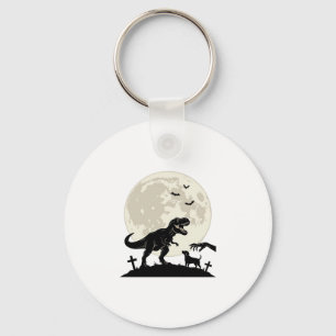 Llavero Camiseta Silueta Cementerio Perro Dinosaurio Bajo