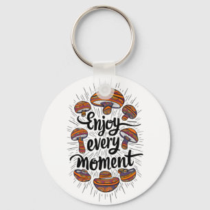 Llavero Camiseta temática de hongo - Disfruta cada momento