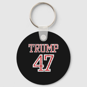 Llavero Camiseta Trump 47 President Team Footbyll Estilo 2