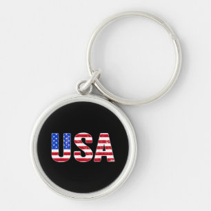 Llavero Camiseta USA Bandera Americana Patriótica Hombres