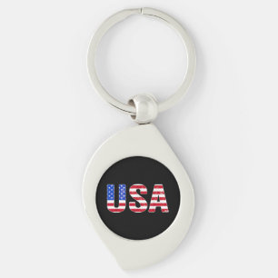 Llavero Camiseta USA Bandera Americana Patriótica Hombres 