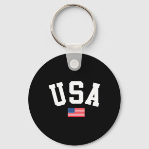 Llavero Camiseta Usa Hombres Mujeres Niños Bandera America