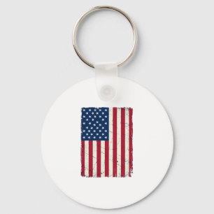 Llavero Camiseta vectorial de la bandera americana desgast