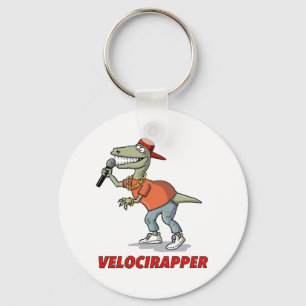 Llavero Camiseta 'Velocirapper'.