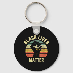 Llavero Camiseta Vidas Negras Diseño Retro Genial para BLM