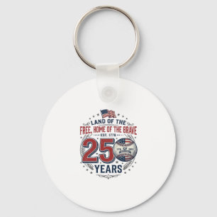 Llavero Camiseta Vintage de béisbol patriótico 250 años_