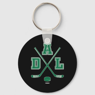 Llavero Camiseta vintage de palos de hockey de Dallas