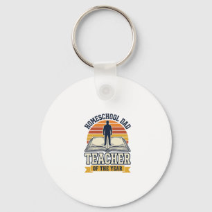 Llavero Camiseta Vintage Papá Profesor De Educación En Cas
