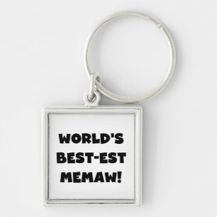 Llavero Camisetas blancos y negros del Mejor-est Memaw del