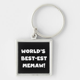 Llavero Camisetas blancos y negros del Mejor-est Memaw del