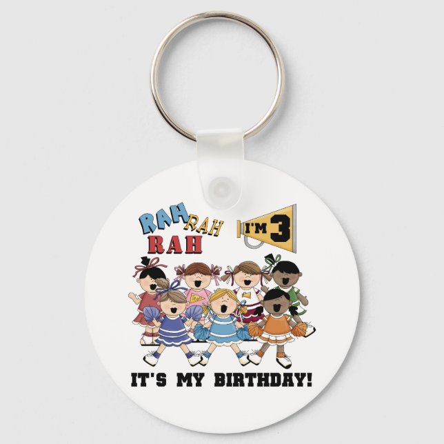 Llavero Camisetas de cumpleaños y regalos animadores (Anverso)