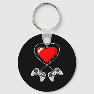 Llavero Camisetas de día Video Game Controller Heart Gamer