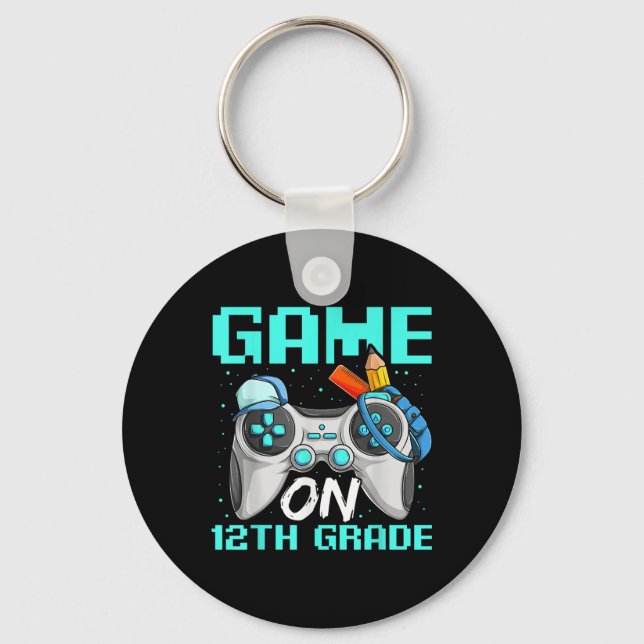 Llavero Camisetas de duodécimo grado Game On, parte traser (Anverso)