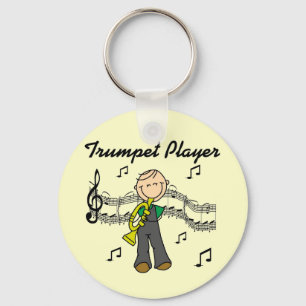 Llavero Camisetas de figura de hombre tocando trompeta y r